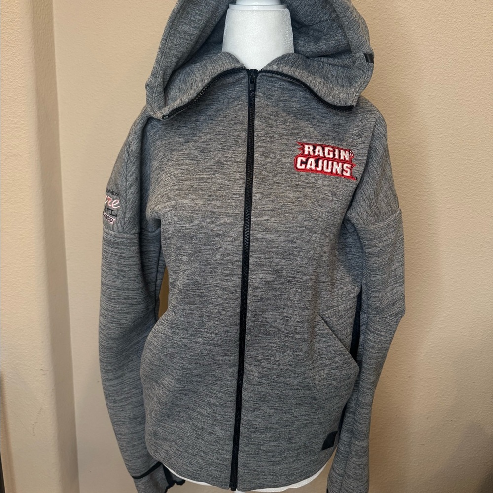 Adidas Gray Zip-Up Hoodie